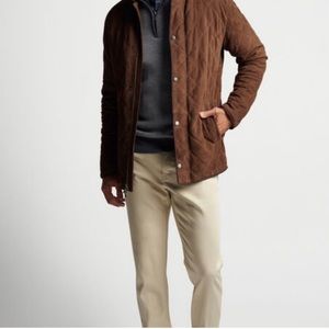 BRAND NEW W/TAGS PETER MILLAR ESPRESSO SUEDE JACKET SIZE L